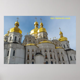 Kyiv Pechersk Lavra, Église / Monastère  Affiche