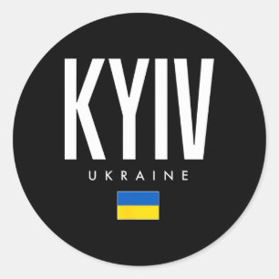 Kyiv Ukraine 1 Classic Round Sticker