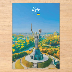 Kyiv, Ukraine - Mother Ukraine Monument Acrylic Invitations