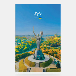 Kyiv, Ukraine - Mother Ukraine Monument Acrylic Sign