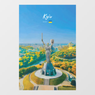 Kyiv, Ukraine - Mother Ukraine Monument Window Cling