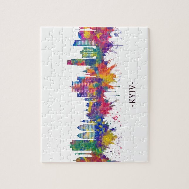 Kyiv Ukraine Skyline Jigsaw Puzzle (Vertical)