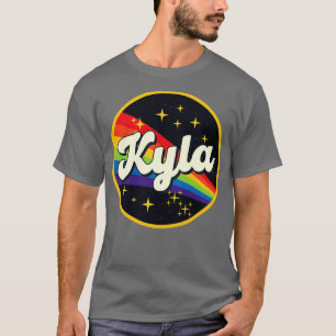 Kyla Rainbow In Space Vintage Style T-Shirt