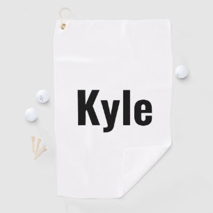 Kyle Mens Name, Golf Towel