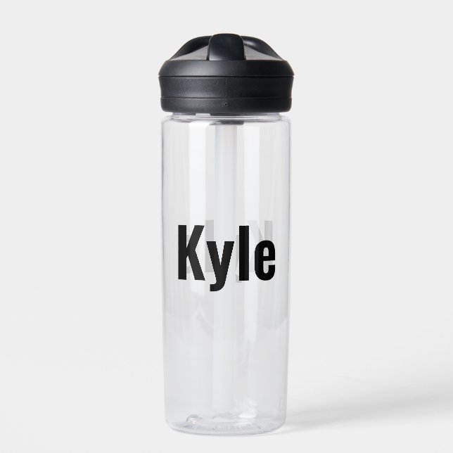 Kyle Mens Name, Water Bottle (Front)