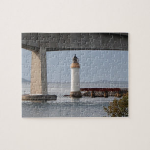 Kyleakin Lighthouse, Skye Bridge, Scotland Jigsaw Puzzle