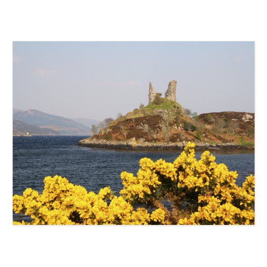 Kyleakin, Scotland. The ancient ruins of 2 Postcard