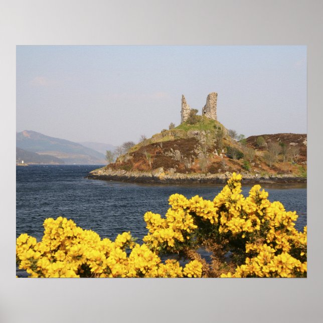 Kyleakin, Scotland. The ancient ruins of 2 Poster (Front)
