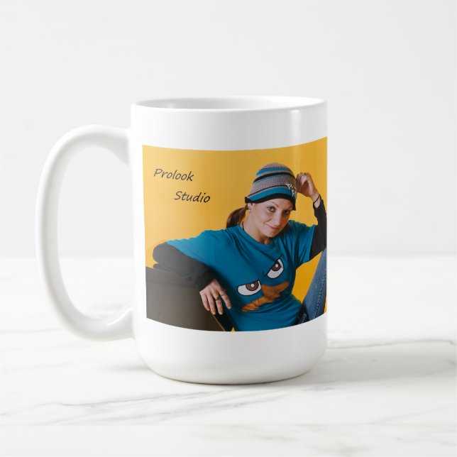 Kylee Don't Push Me Gilkey Coffee Mug (Left)