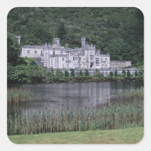 Kylemore Abbey, Connemara, County Galway, Square Sticker