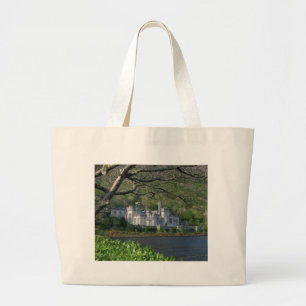Kylemore Abbey In The Connemara Ireland Large Tote Bag