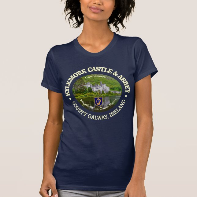 Kylemore Castle & Abbey (rd) T-Shirt (Front)