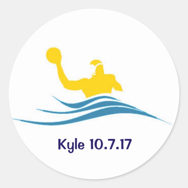 Kyle's bar mitzvah sticker (Front)