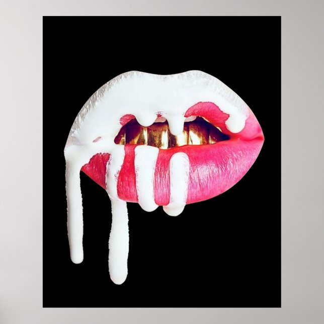 kylie cosmetics lip logo poster (Front)