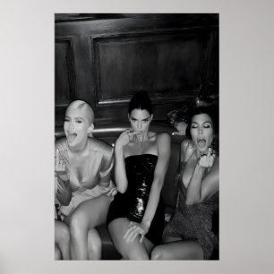 Kylie Jenner Middle Finger Photo Print, Feminist Poster