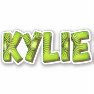 Kylie Name Kiwi Design Sticker