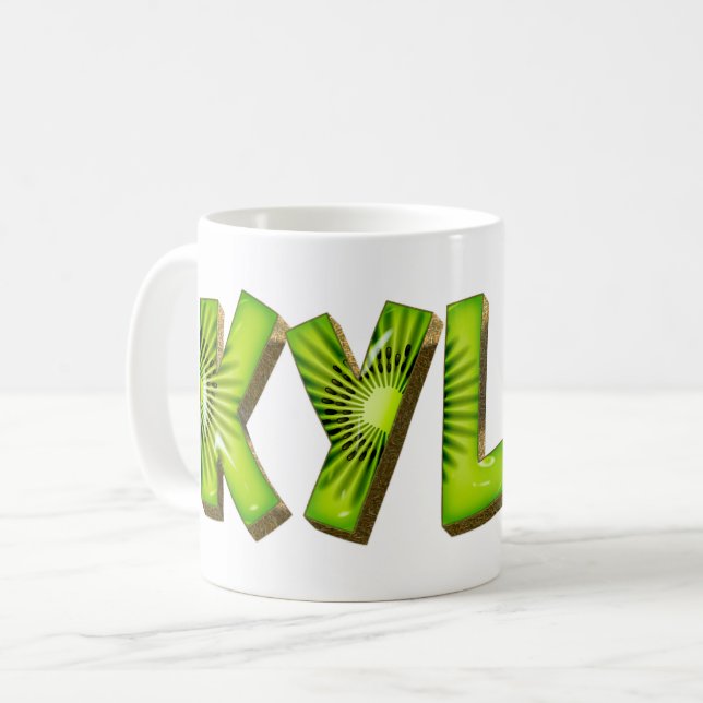 Kylie Name Kiwi Style Tasse Coffee Mug (Front Left)