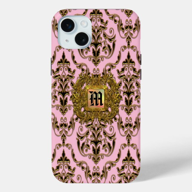 Kylsworth Damask Victorian Girl Case-Mate iPhone Case (Back)