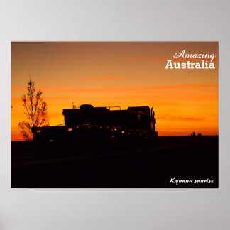 Kynuna sunrise poster