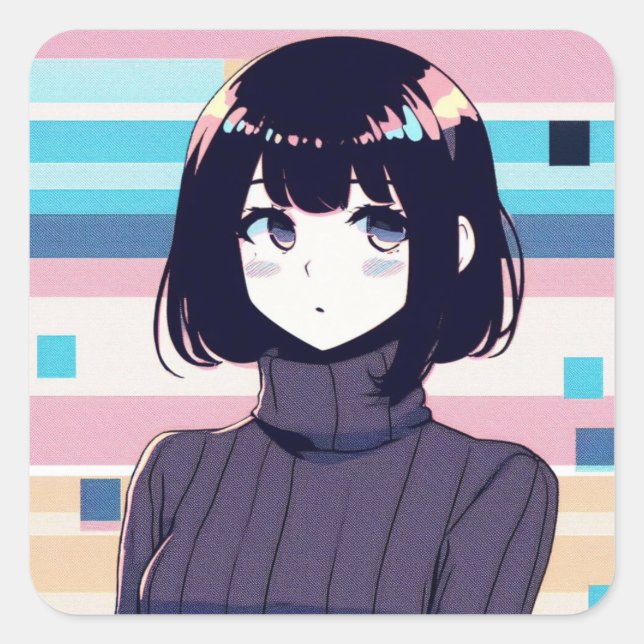 Kyoko Square Sticker (Front)