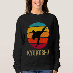 Kyokoshin Karate Vintage Sunset Martial Arts Styl Sweatshirt