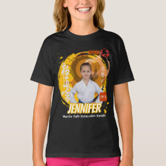 Kyokushin Girl Yellow Belt Personalized Team  T-Shirt