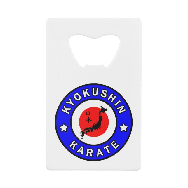 Kyokushin Karate Credit Card Bottle Opener (Front)