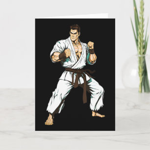 Kyokushin Karate Fighter - Japanese Martial Arts  Card