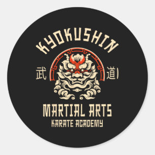 Kyokushin Karate Japanese Martial Arts Classic Round Sticker