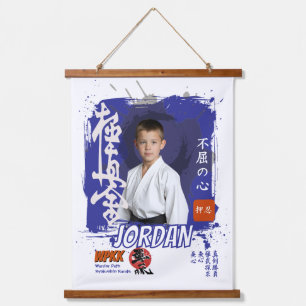 Kyokushin Karate Student Personalized Photo  Hanging Tapestry