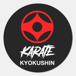 Kyokushin Karate Symbol Kyokushinkai Dojo Training Classic Round Sticker