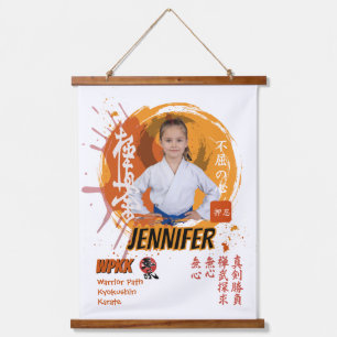 Kyokushin Orange Belt Warrior Kids Photo Tapestry