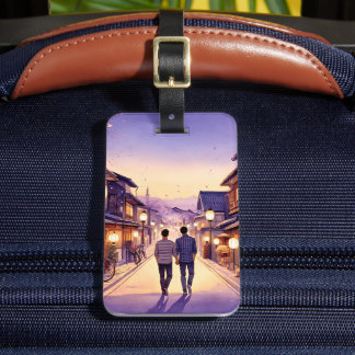 Kyoto Boyfriends at Dusk Luggage Tag