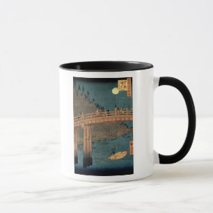 Kyoto bridge by moonlight mug
