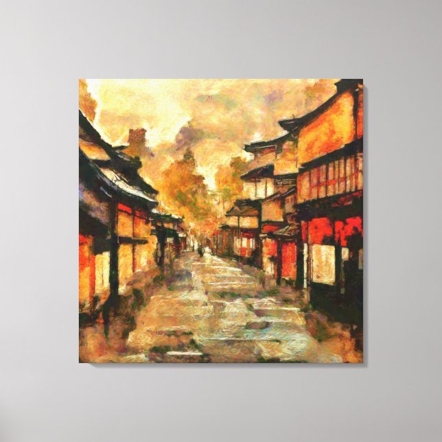 Kyoto Dusk Canvas Print (Front)