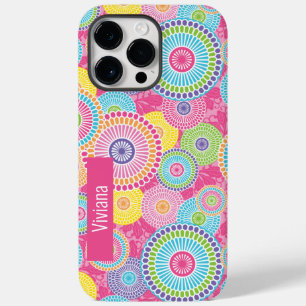 Kyoto Floral Pattern w/ Custom Name Case-Mate iPhone 14 Pro Max Case