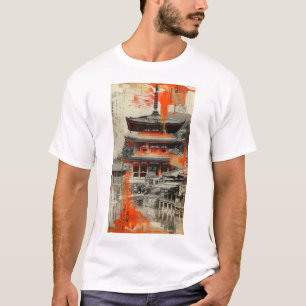 Kyoto Fusion - T-shirt d'art traditionnel japonais