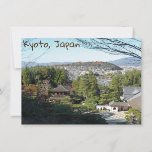 Kyoto & Ginkaku-ji temple, carte Japon