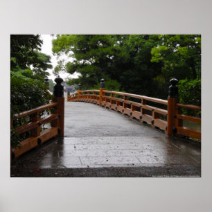 Kyoto Imperial Palace with Bridge Poster