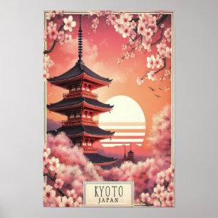 Kyoto in Bloom: Cherry Blossom Dreams of Japan Poster