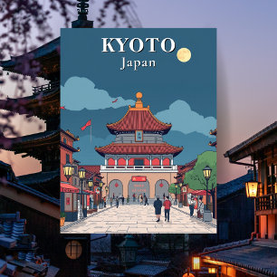 Kyoto Japan Japanese Temple Travel Postcard
