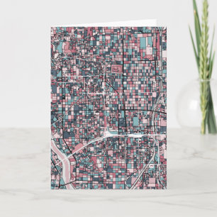 Kyoto Japan Map Card