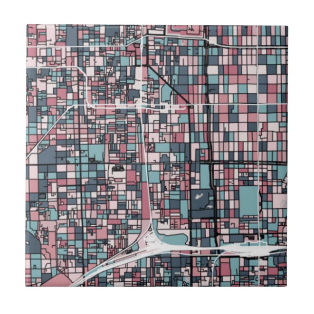 Kyoto Japan Map Tile (Front)