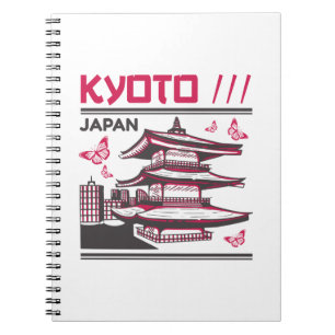 Kyoto Japan Traditional Temple Urban Art Design Notebook