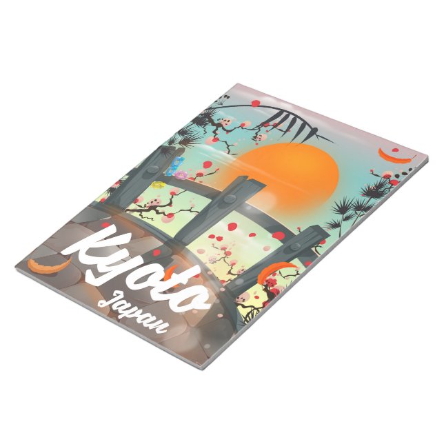 Kyoto Japan travel poster Notepad (Angled)