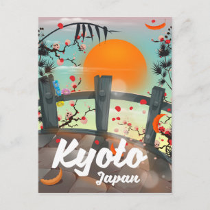 Kyoto Japan travel poster Postcard