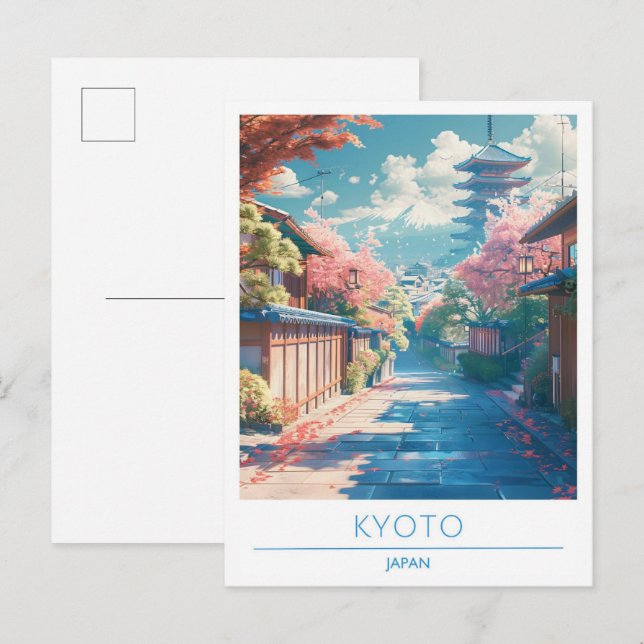 Kyoto Japan Vintage Travel  Postcard (Front/Back)