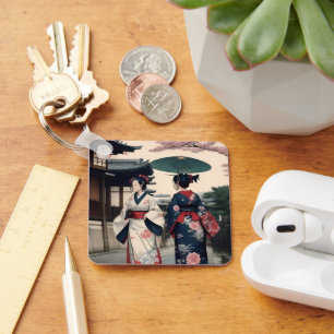 Kyoto Kimono Spring Walk Keychain