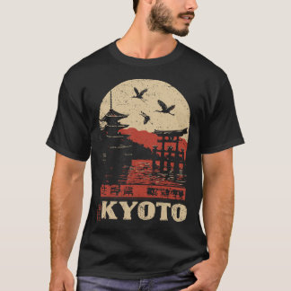 Kyoto Mist – Zen Cityscape Poster T-Shirt