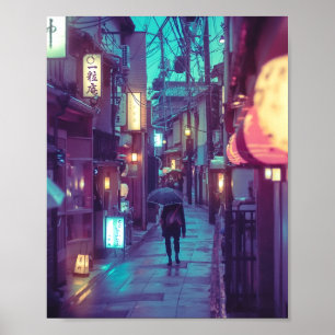 Kyoto Ponto Cho photography  Poster